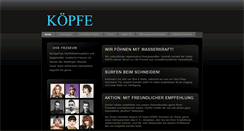 Desktop Screenshot of friseur-koepfe.de